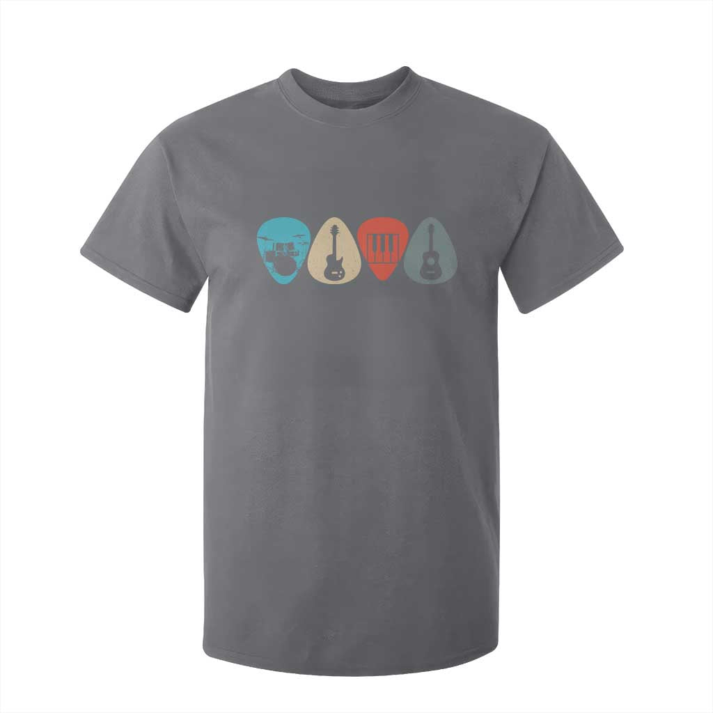 Guitar Pick T Shirt For Kid Retro Music Instrument TS10 Charcoal Print Your Wear