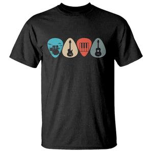 Guitar Pick T Shirt Retro Music Instrument TS10 Black Print Your Wear