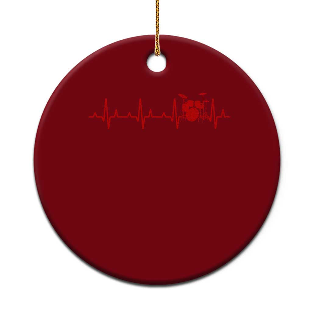 Drums Heartbeat Ceramic Ornament Drummer Percussionist TS10 1pc Red Print Your Wear