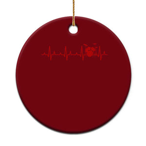 Drums Heartbeat Ceramic Ornament Drummer Percussionist TS10 1pc Red Print Your Wear