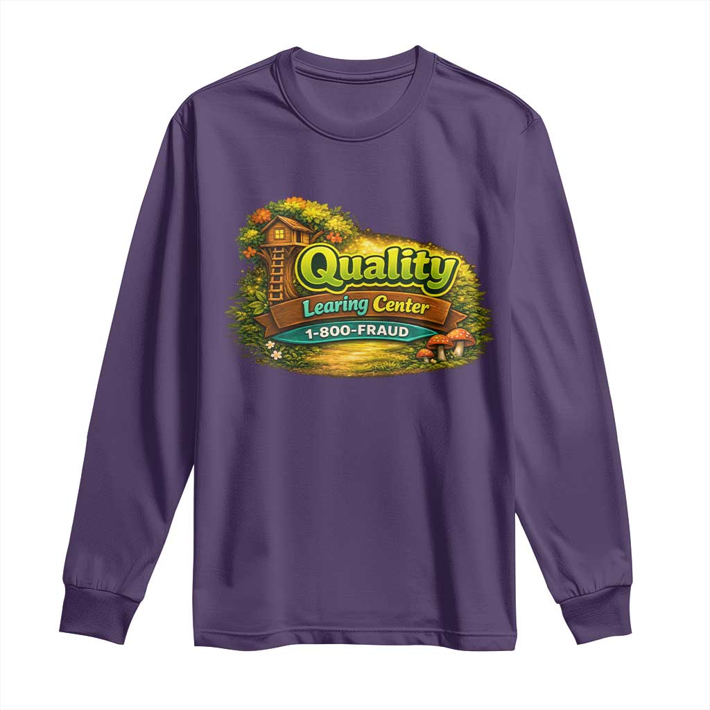 Minnesota Learing Center Long Sleeve Shirt Funny Childcare Day Care TS10 Purple Print Your Wear