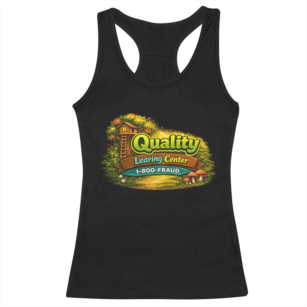 Minnesota Learing Center Racerback Tank Top Funny Childcare Day Care TS10 Black Print Your Wear