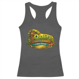 Minnesota Learing Center Racerback Tank Top Funny Childcare Day Care TS10 Dark Heather Print Your Wear