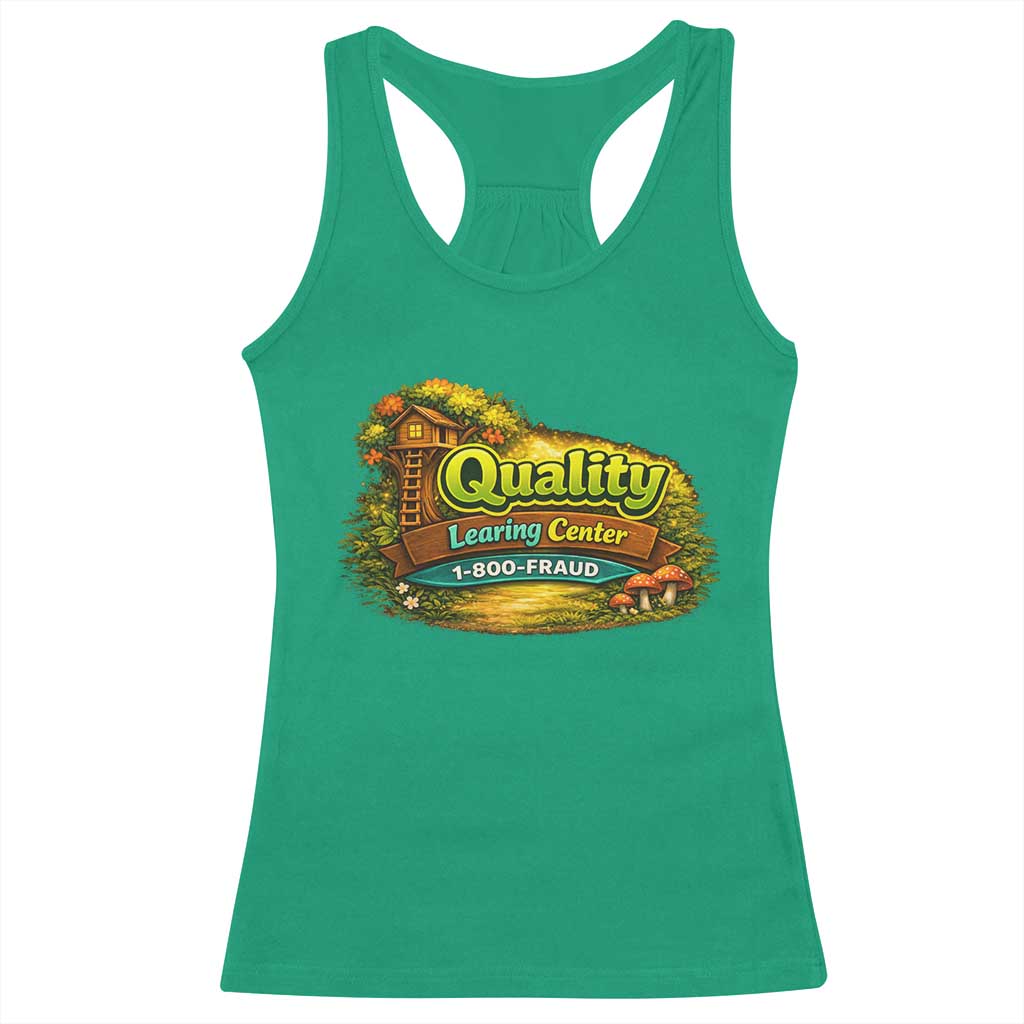Minnesota Learing Center Racerback Tank Top Funny Childcare Day Care TS10 Irish Green Print Your Wear