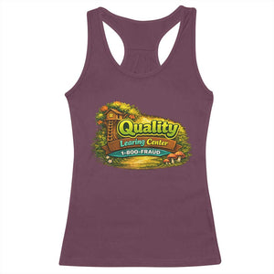 Minnesota Learing Center Racerback Tank Top Funny Childcare Day Care TS10 Maroon Print Your Wear