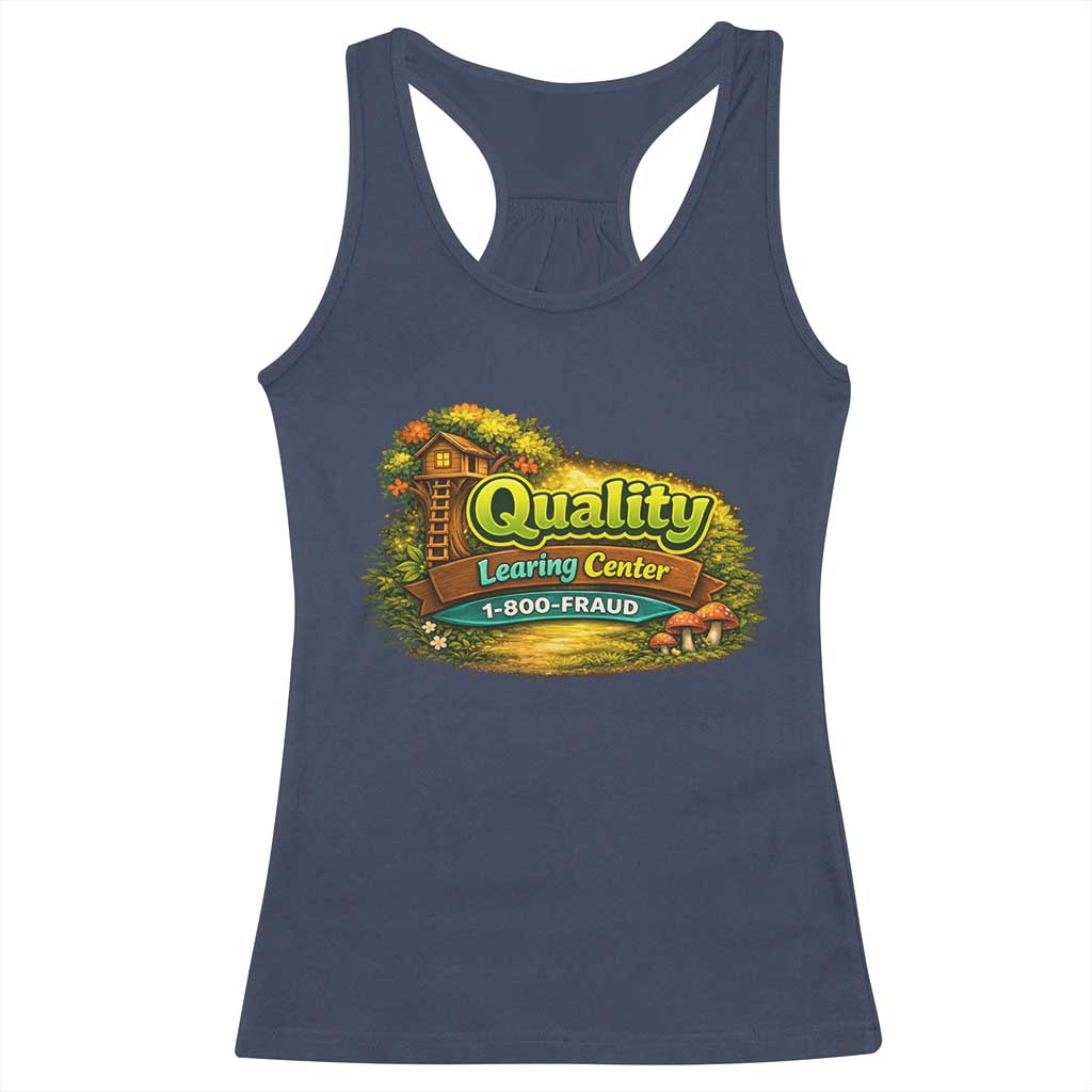 Minnesota Learing Center Racerback Tank Top Funny Childcare Day Care TS10 Navy Print Your Wear