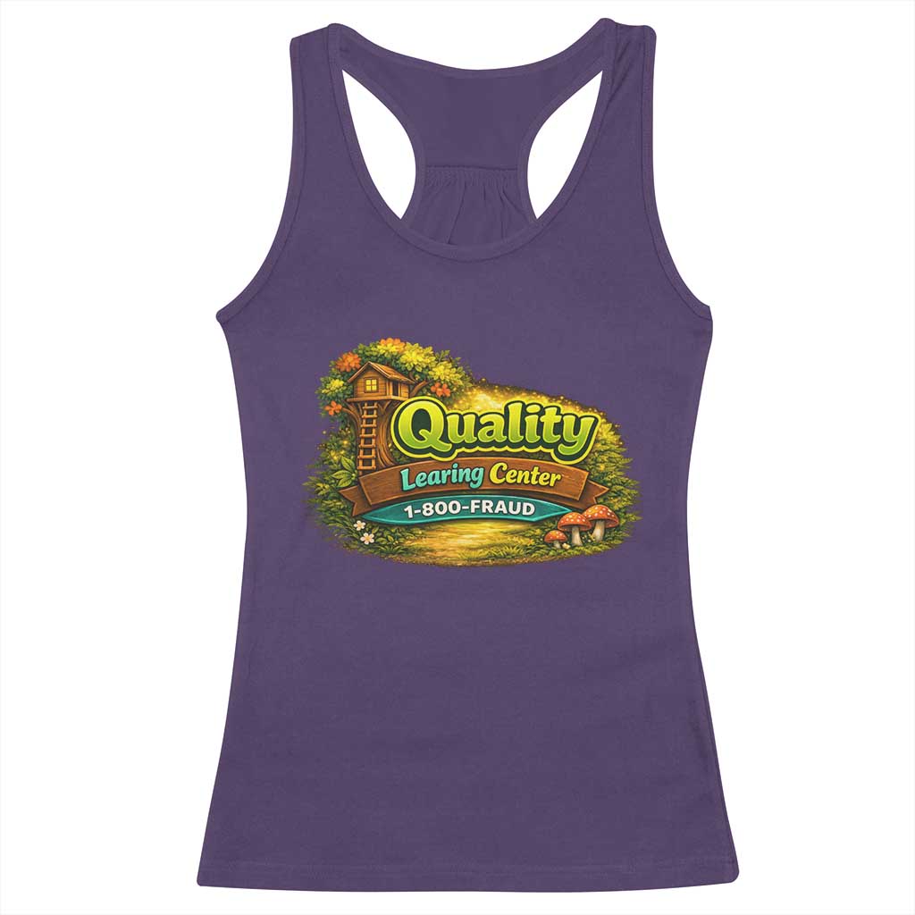 Minnesota Learing Center Racerback Tank Top Funny Childcare Day Care TS10 Purple Print Your Wear
