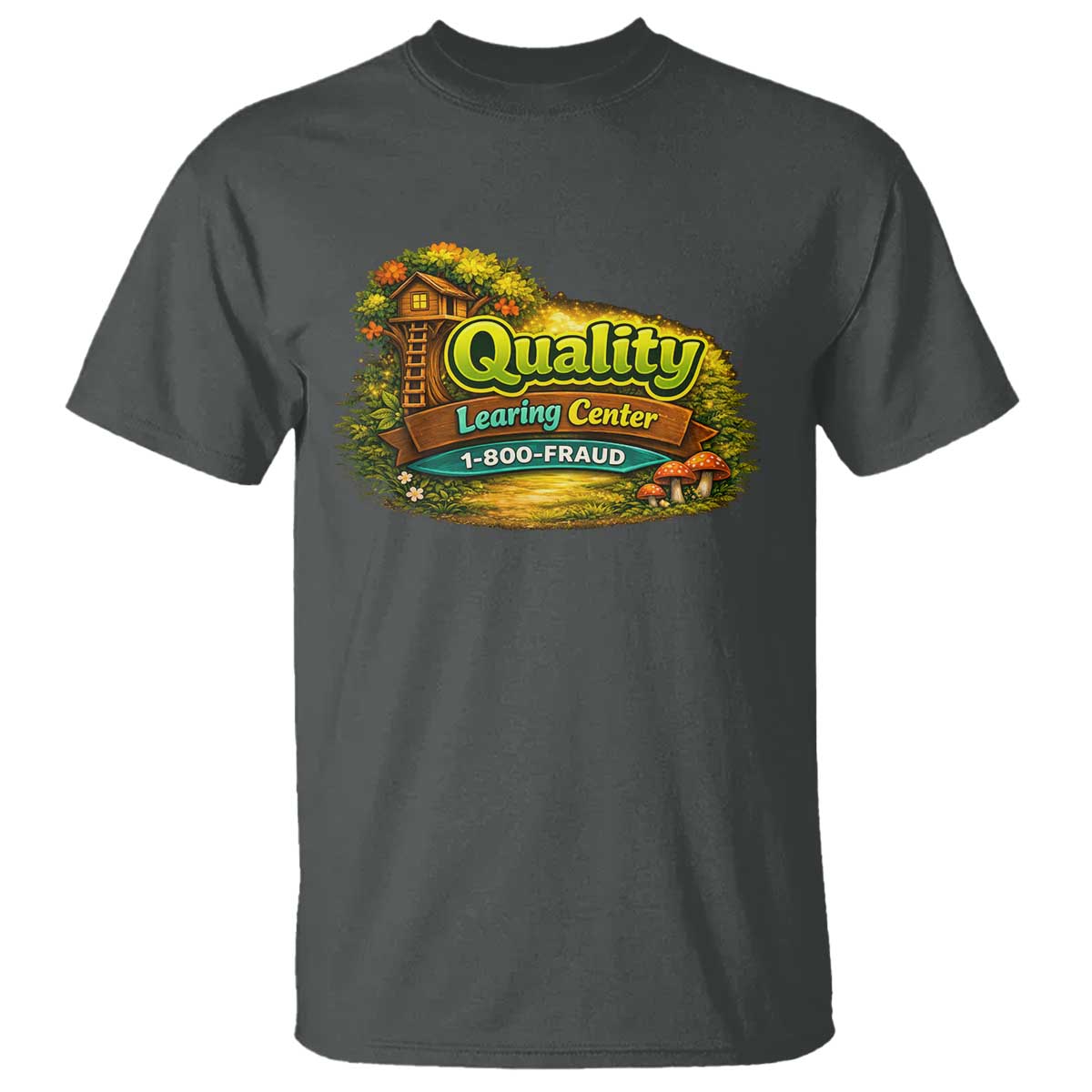 Minnesota Learing Center T Shirt Funny Childcare Day Care TS10 Dark Heather Print Your Wear