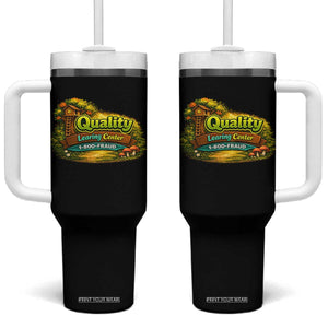 Minnesota Learing Center Tumbler With Handle Funny Childcare Day Care TS10 One Size: 40 oz Black Print Your Wear