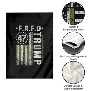 Funny Fafo Garden Flag President 47 FDT American Flag TS10 Print Your Wear