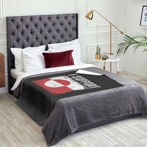 I Support Greenland Throw Blanket Grunge Flag TS10 Print Your Wear