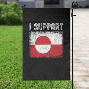 I Support Greenland Garden Flag Grunge Flag TS10 Print Your Wear