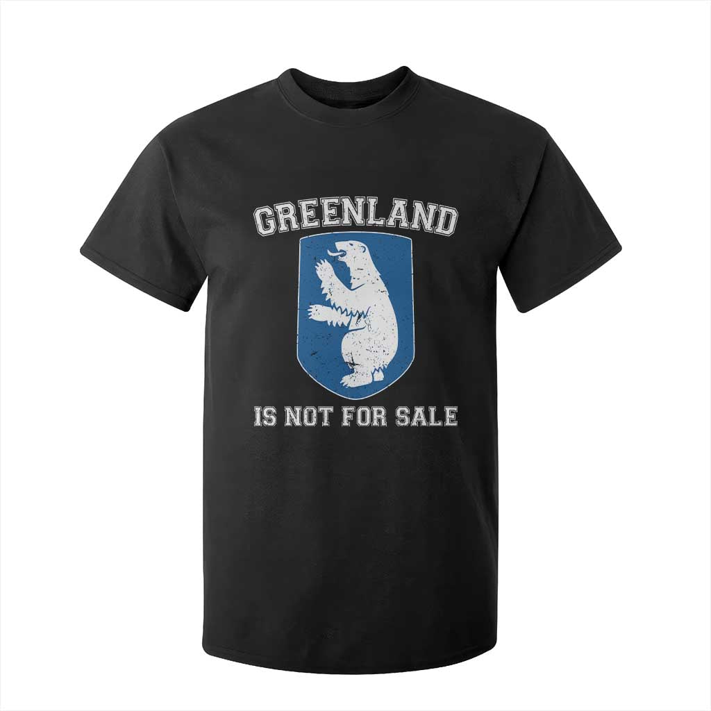 Greenland Is Not For Sale T Shirt For Kid Polar Bear Vintage Political Protest TS10 Black Print Your Wear