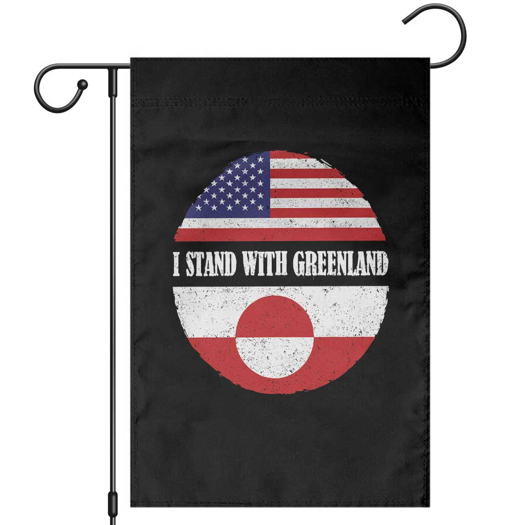 I Stand With Greenland Garden Flag Political Protest Greenlander American Flag TS10 Black Print Your Wear