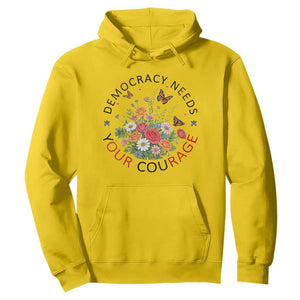 Pro Democracy Hoodie Human Rights Our Rage Protest Floral FDT TS10 Daisy Print Your Wear
