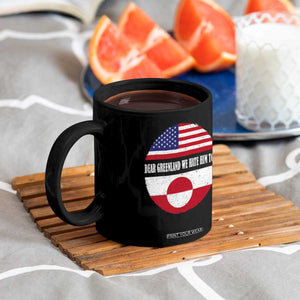 Dear Greenland We Hate Him Too Coffee Mug Political Protest Greenlander American Flag TS10 Print Your Wear