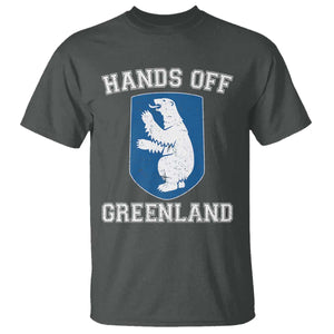 Hands Off Greenland T Shirt Polar Bear Vintage Political Protest TS10 Dark Heather Print Your Wear
