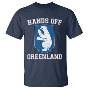 Hands Off Greenland T Shirt Polar Bear Vintage Political Protest TS10 Navy Print Your Wear