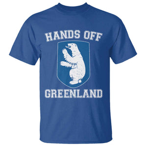 Hands Off Greenland T Shirt Polar Bear Vintage Political Protest TS10 Royal Blue Print Your Wear