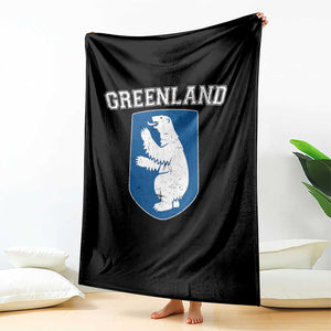 Greenland Throw Blanket Polar Bear Vintage Political Protest TS10 Print Your Wear