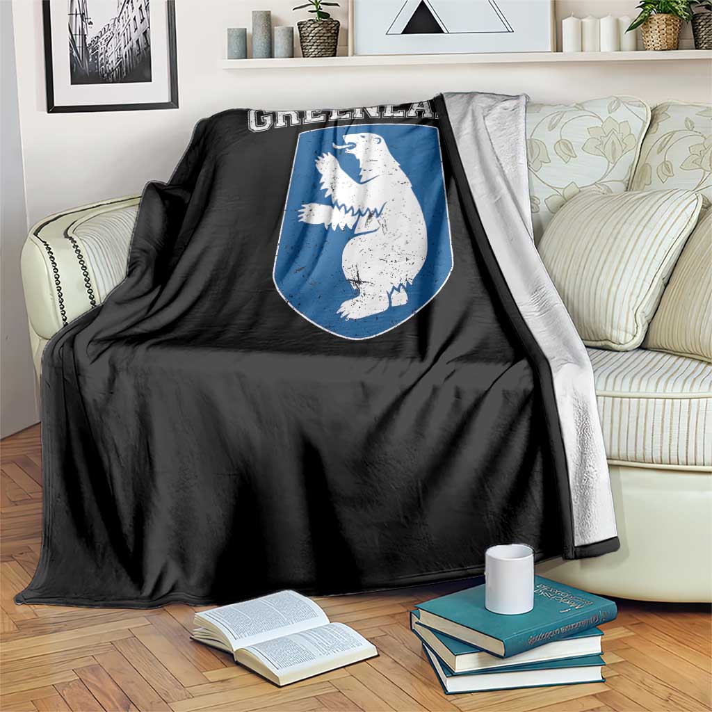 Greenland Throw Blanket Polar Bear Vintage Political Protest TS10 Print Your Wear