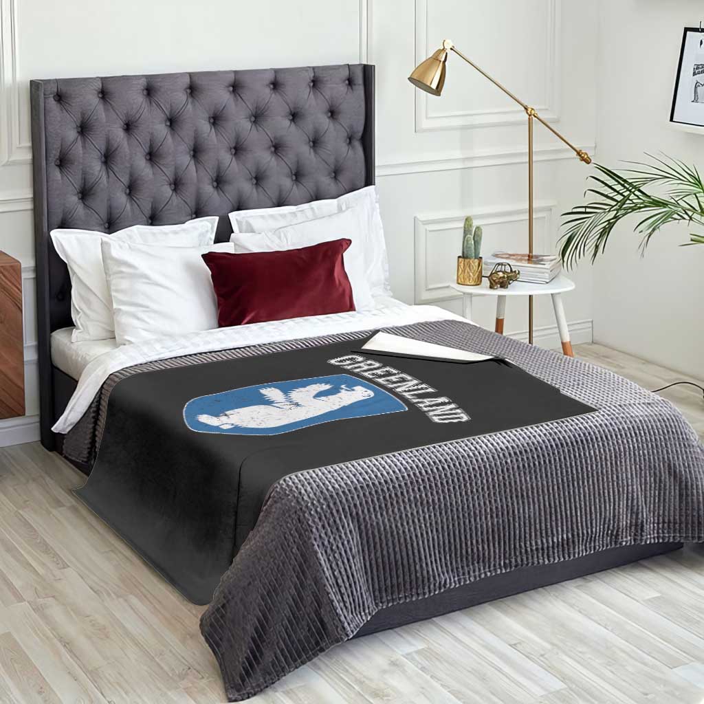 Greenland Throw Blanket Polar Bear Vintage Political Protest TS10 Print Your Wear