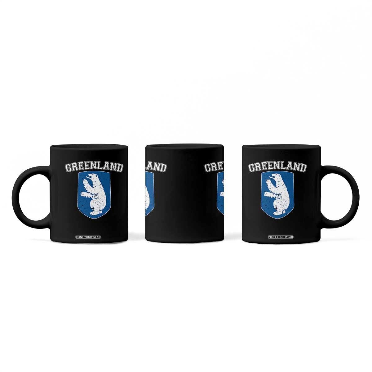 Greenland Coffee Mug Polar Bear Vintage Political Protest TS10 Print Your Wear