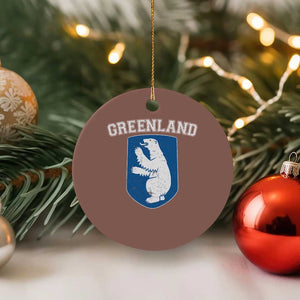 Greenland Ceramic Ornament Polar Bear Vintage Political Protest TS10 1pc Mocha Print Your Wear