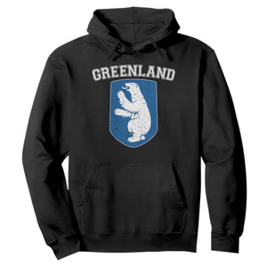 Greenland Hoodie Polar Bear Vintage Political Protest TS10 Black Print Your Wear