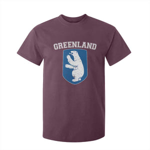 Greenland T Shirt For Kid Polar Bear Vintage Political Protest TS10 Maroon Print Your Wear
