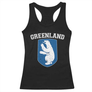 Greenland Racerback Tank Top Polar Bear Vintage Political Protest TS10 Black Print Your Wear