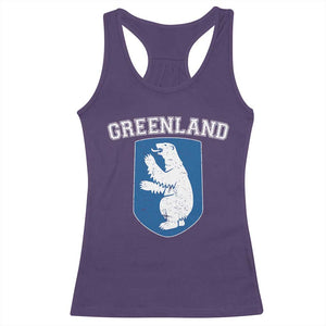 Greenland Racerback Tank Top Polar Bear Vintage Political Protest TS10 Purple Print Your Wear