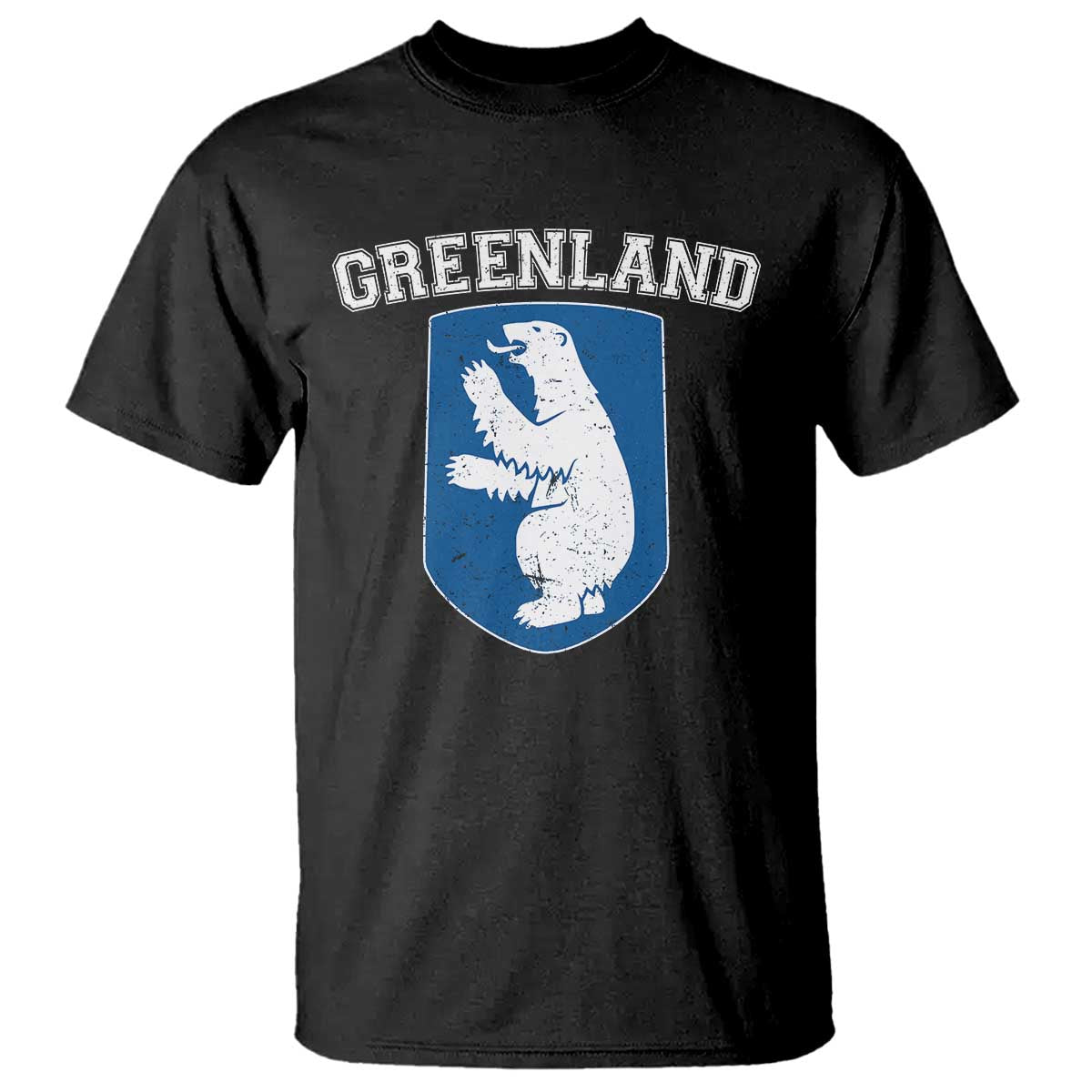 Greenland T Shirt Polar Bear Vintage Political Protest TS10 Black Print Your Wear