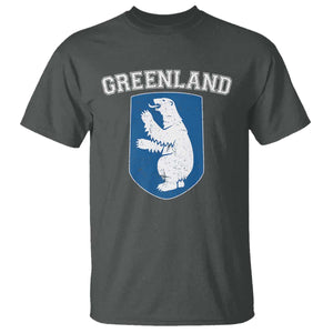Greenland T Shirt Polar Bear Vintage Political Protest TS10 Dark Heather Print Your Wear
