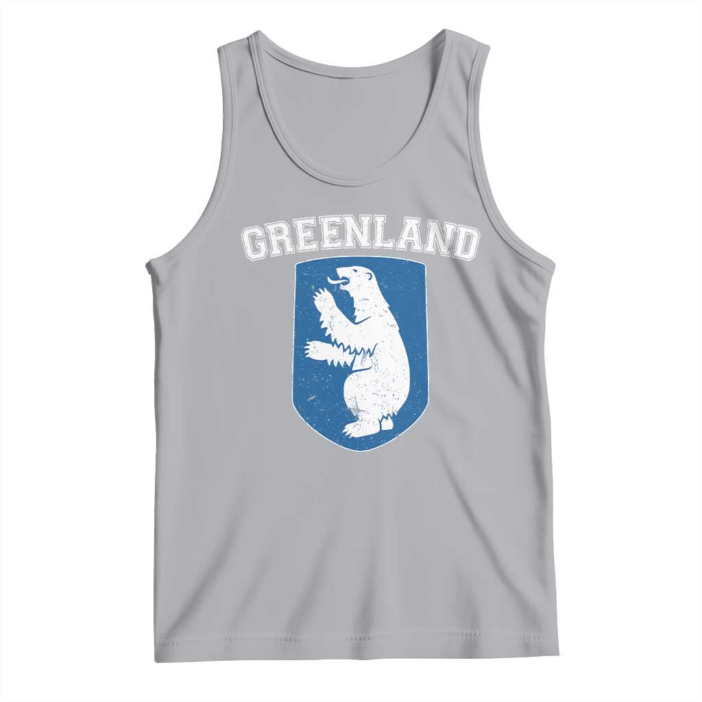 Greenland Tank Top Polar Bear Vintage Political Protest TS10 Athletic Heather Print Your Wear