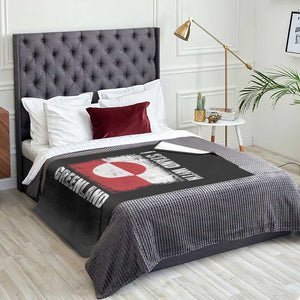 I Stand With Greenland Throw Blanket Grunge Flag TS10 Print Your Wear