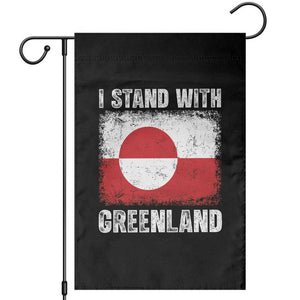 I Stand With Greenland Garden Flag Grunge Flag TS10 Black Print Your Wear
