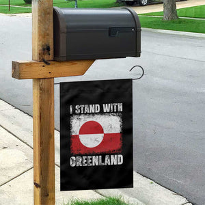 I Stand With Greenland Garden Flag Grunge Flag TS10 Print Your Wear