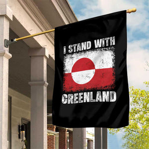 I Stand With Greenland Garden Flag Grunge Flag TS10 Print Your Wear