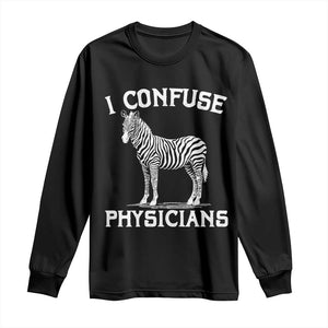 Rare Disease Awereness Long Sleeve Shirt Zebra Ribbon Cancer Warrior Gift TS10 Black Print Your Wear