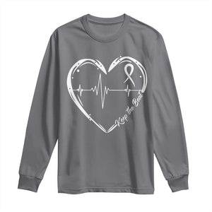 CHD Heart Disease Awareness Long Sleeve Shirt Wear Red Keep The Beat Heart Health TS10 Charcoal Print Your Wear