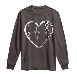 CHD Heart Disease Awareness Long Sleeve Shirt Wear Red Keep The Beat Heart Health TS10 Dark Chocolate Print Your Wear