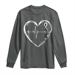 CHD Heart Disease Awareness Long Sleeve Shirt Wear Red Keep The Beat Heart Health TS10 Dark Heather Print Your Wear