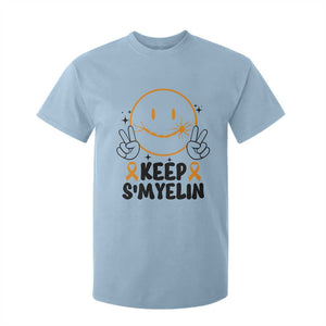 Multiple Sclerosis Awareness T Shirt For Kid Keep Smyelin MS Support TS10 Light Blue Print Your Wear