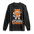 Multiple Sclerosis Warrior Long Sleeve Shirt Orange Ribbon MS Ninja TS10 Black Print Your Wear