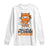 Multiple Sclerosis Awareness Long Sleeve Shirt Orange Ribbon MS Warrior Ninja TS10 White Print Your Wear