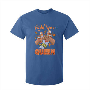 Multiple Sclerosis Awareness T Shirt For Kid Orange Ribbon Fight MS Like A Queen TS10 Royal Blue Print Your Wear