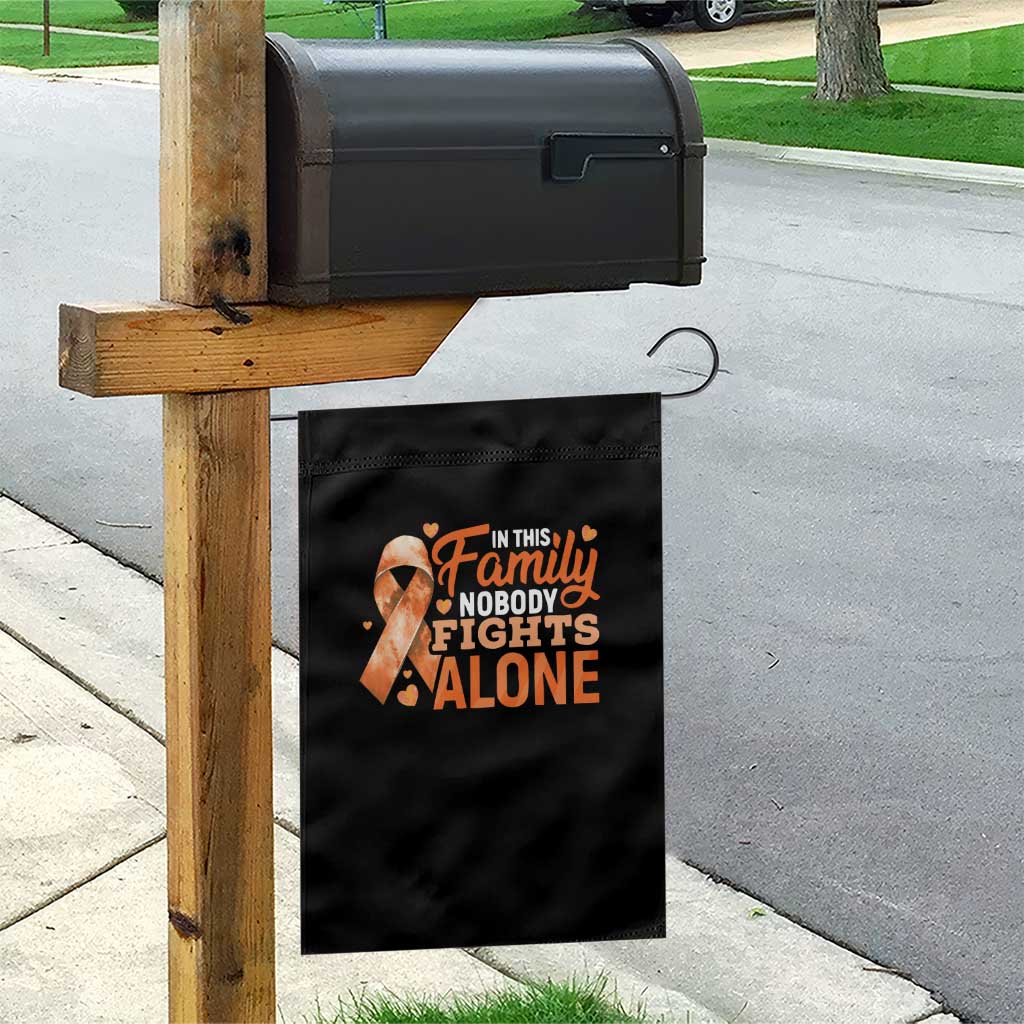 Multiple Sclerosis Awareness Garden Flag Orange Ribbon In This Family Nobody Fights Alone TS10 Print Your Wear