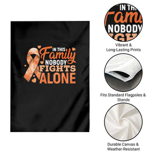 Multiple Sclerosis Awareness Garden Flag Orange Ribbon In This Family Nobody Fights Alone TS10 Print Your Wear