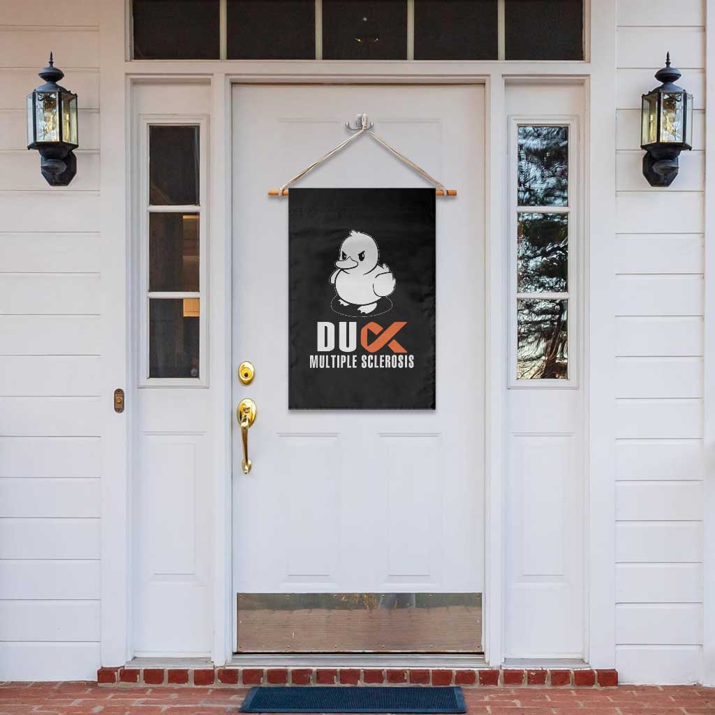 Duck Multiple Sclerosis Awareness Garden Flag Orange Ribbon MS Support Squad TS10 Print Your Wear